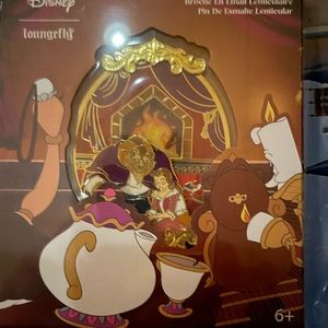 Disney LoungeFly Beauty and the Beast limited edition pin